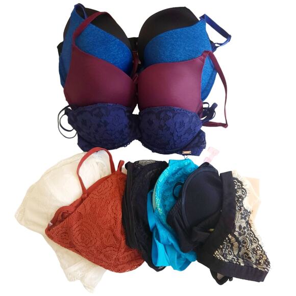 Various Other - 10 piece BRA bralette bustier lot Mystery Reseller Resale Box bundle